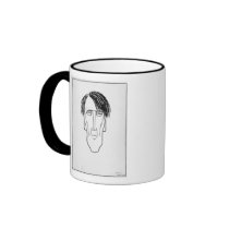 Caricature of W.B. Yeats, 1898 Mugs