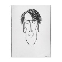 Caricature of W.B. Yeats, 1898 Post Card