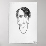Caricature of W.B. Yeats, 1898 posters