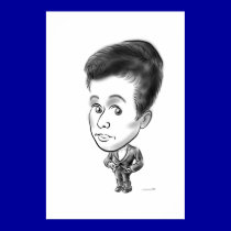 Caricature sign in board 13b posters