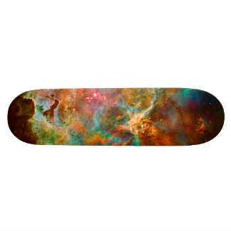 Carina Nebula in Argo Navis constellation Skateboard Deck