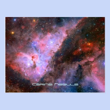 Carina Nebula - Our Breathtaking Universe Postcard