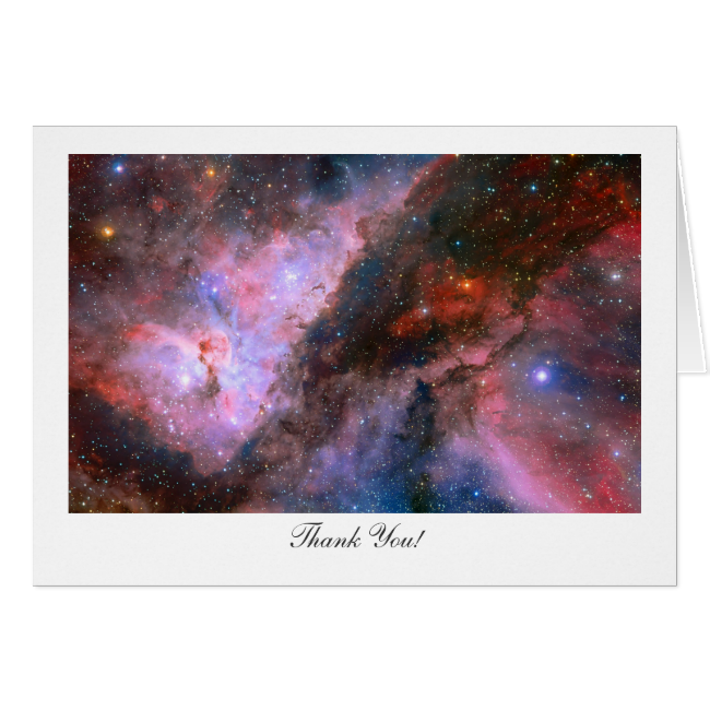 Carina Nebula - Saying Thank You Greeting Card Carina Nebula - Saying Thank You Greeting Card