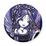 "Carina" Violet Butterfly Fairy Magnets