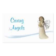 Caring Angels Nursing Care Business Card Template
