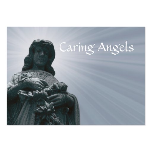 Caring Angels Nursing Care Business Cards (front side)