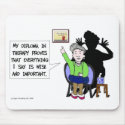 Caring Carol mousepads