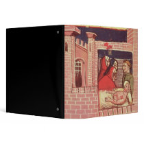 Caring for an injured man in a castle 3 ring binders