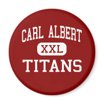 Carl Albert - Titans - High - Midwest City magnets by customteamsportswear Carl Albert - Titans - High - Midwest City magnets