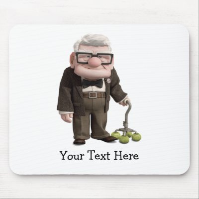 Carl from the Disney Pixar UP Movie 2 mousepads