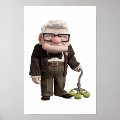 Carl from the Disney Pixar UP Movie 2 posters