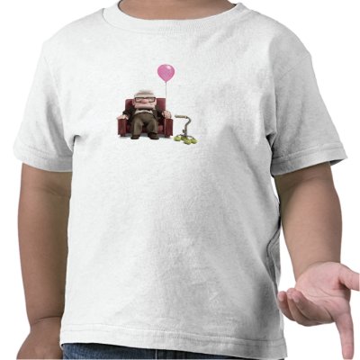 Carl from the Disney Pixar UP Movie t-shirts