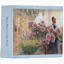 Carl Larsson Azalea Floral Fine Art Customizable 3 Ring Binders