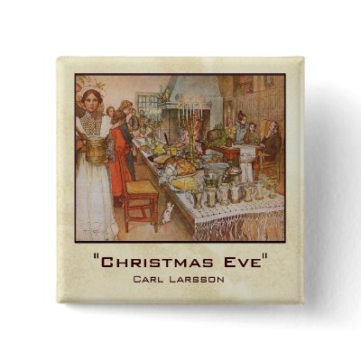 Carl Larsson "Christmas Eve" buttons