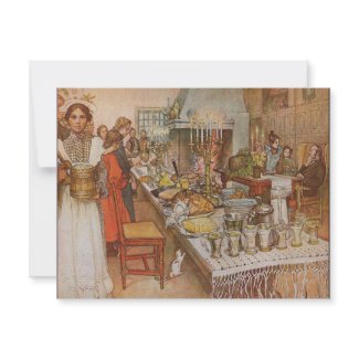 Carl Larsson: Christmas Eve invitation