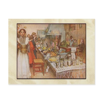 Carl Larsson "Christmas Eve" postcards