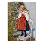 Carl Larsson Christmas Tree Custom Card Template