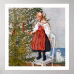 Carl Larsson Christmas Tree Fine Art Print Poster