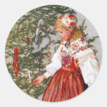 Carl Larsson Christmas Tree Stickers