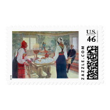 "Carl Larsson - En Bergman Stuga" Postage Stamp