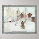 Carl Larsson - Front Yard and the Wash House Poster