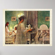 Carl Larsson St. Lucia Day Christmas in Sweden Print