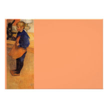 Carl Pontus Wearing Apron and Clogs Personalized Invites