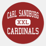 Carl Sandburg - Cardinals - Middle - Freeport Round Sticker