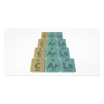Carla as Carbon Argon Lanthanum Photo Card Template