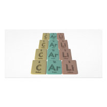 Carli as Carbon Argon Lithium Personalized Photo Card