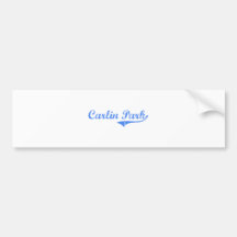 Carlin Park Florida Classic Design Bumper Sticker