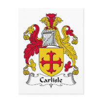Carlisle Family Crest postcards