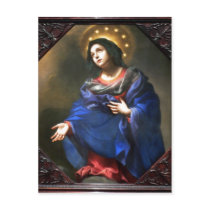 Carlo Dolci , Italy, 1616-1686 Madonna in Glory ,  Postcard