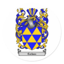 CARLSON FAMILY CREST -  CARLSON COAT OF ARMS stickers