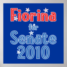 Carly Fiorina for Senate 2010 Star Design Posters