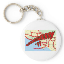 CARMAGEDDON 405 Gridlock in Los Angeles Get it now Key Chains