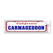 Carmageddon License Plate Bumper Sticker