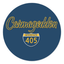 Carmageddon Round Stickers
