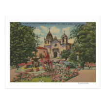 Carmel, CA - Mission San Carlos De Borromeo Postcard
