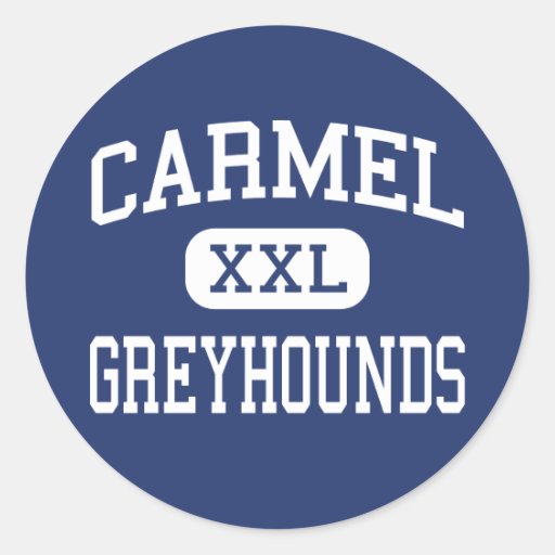 Carmel Greyhounds High School Carmel Indiana Round Sticker Zazzle