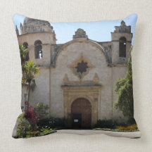 Carmel Mission Basilica Throw Pillow