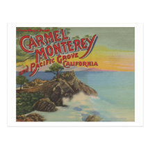 Carmel, Monterey, & Pacific Grove, CA - Welcomes Post Card