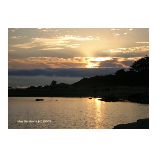 Carmel Sunset in Gold print