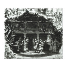 Carmen in the Lilas Pastia tavern Stretched Canvas Print