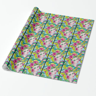 mardi gras crawfish wrapping paper