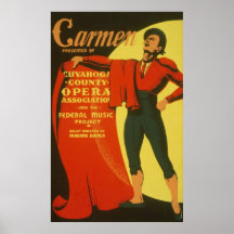 Carmen ~ Vintage Theatre Advertising Poster (1939)