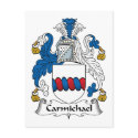 Carmichael Family Crest postcards