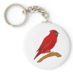 Carmine Cardinal Key Chains