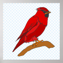 Carmine Cardinal Poster