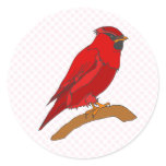 Carmine Cardinal Sticker